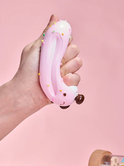 Cute White-pink Donut Squeeze Toys