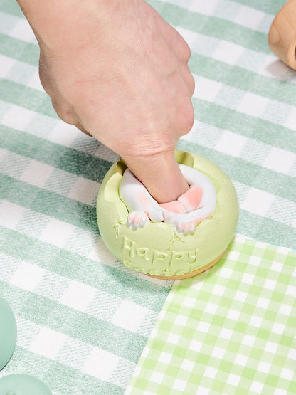 Bunny in Green Easter Egg Taba Squishy