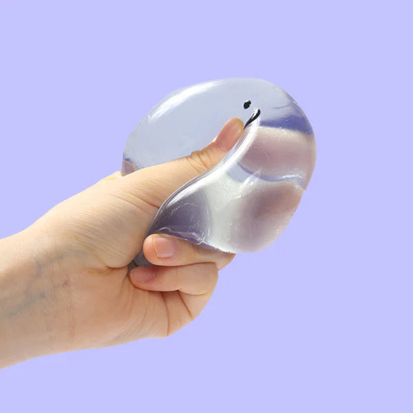 Crystal Blue Smile Face Magic Ball Taba Squishy