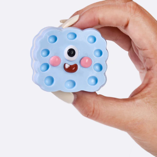 Blue Cute Monster Sandwich Cookie Taba Squishy