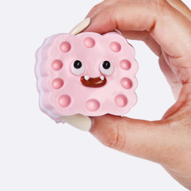Pink Cute Monster Sandwich Cookie Taba Squishy