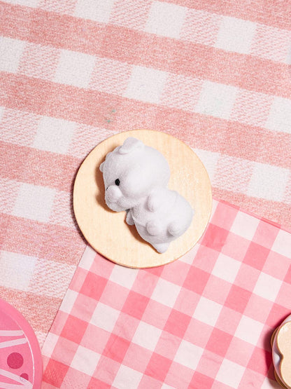 Flocked Mini Pink Pig Taba Squishy