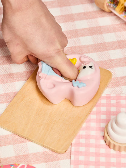 Pink Kitten Paint Tray Taba Squishy