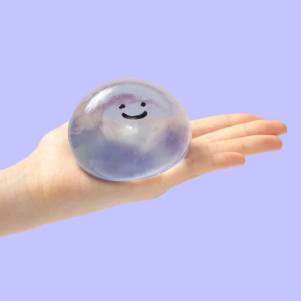Crystal Blue Smile Face Magic Ball Taba Squishy