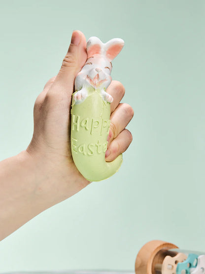 Bunny in Green Easter Egg Taba Squishy