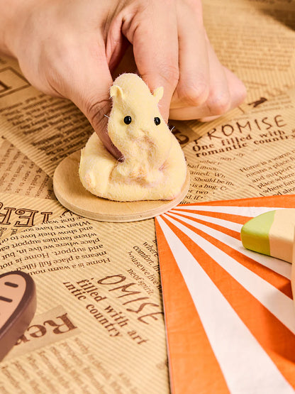 Flocked Hamster Taba Squishy