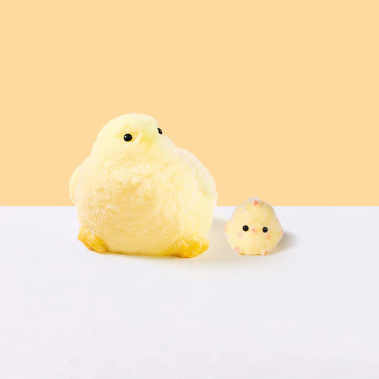 Flocked Yellow Chick Set Taba Squishy