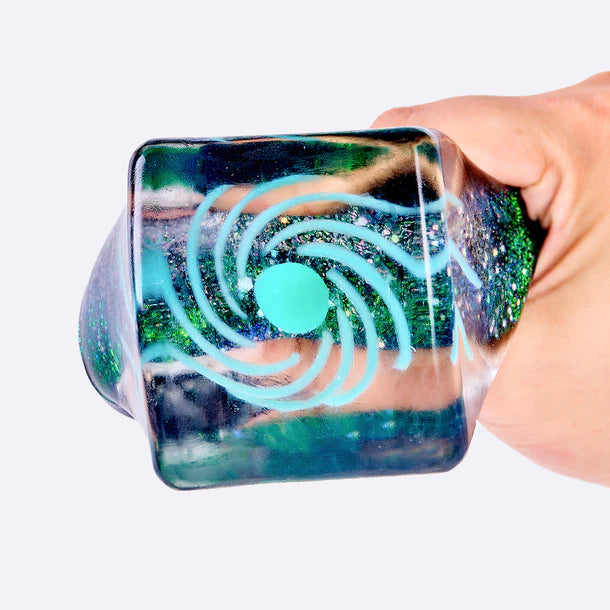 Nested Cyan Space Ice Cube Taba Squishy