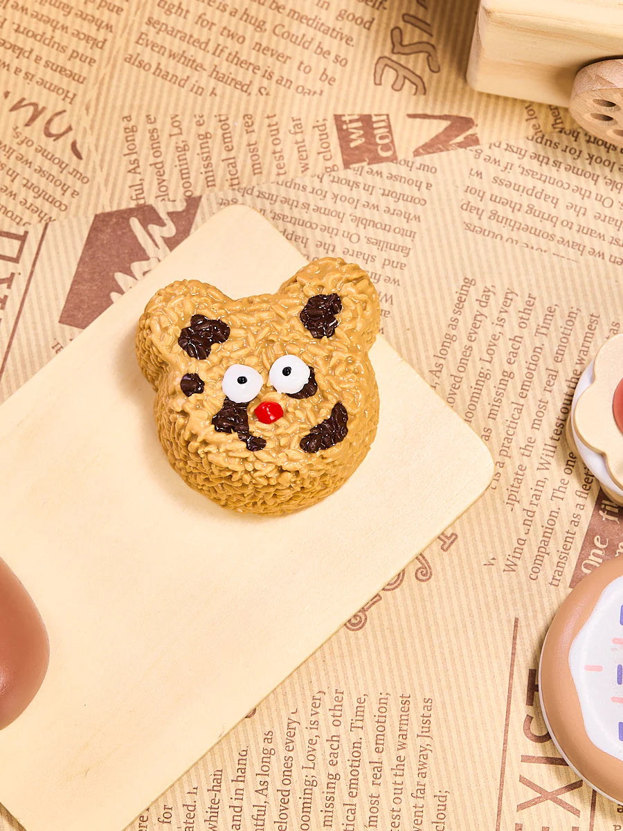Brown Funny Bear Rice Ball Taba Squishy