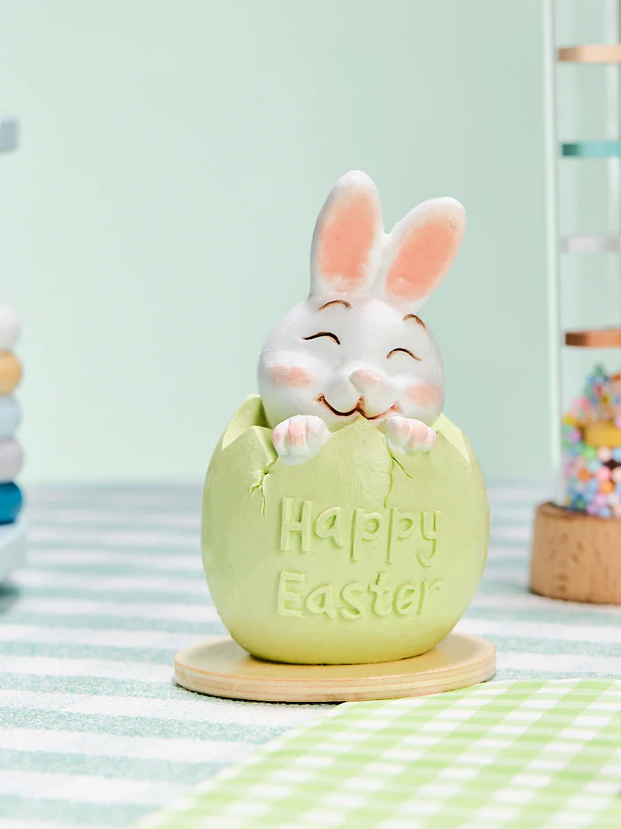 Bunny in Green Easter Egg Taba Squishy