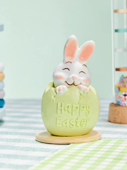 Bunny in Green Easter Egg Taba Squishy