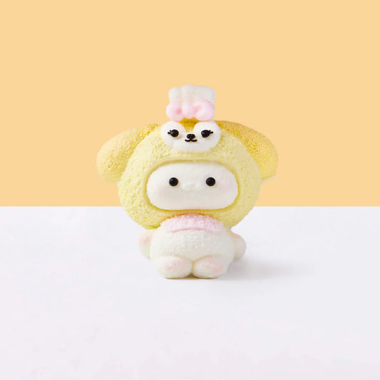 Cute Bunny with Purin Hat Taba Squishy