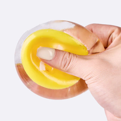 Nested Crystal Yellow M&M Taba Squishy