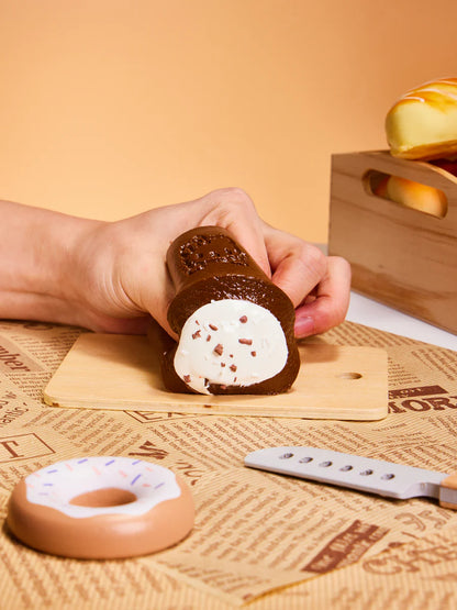 Choco Kitten Cake Roll Taba Squishy