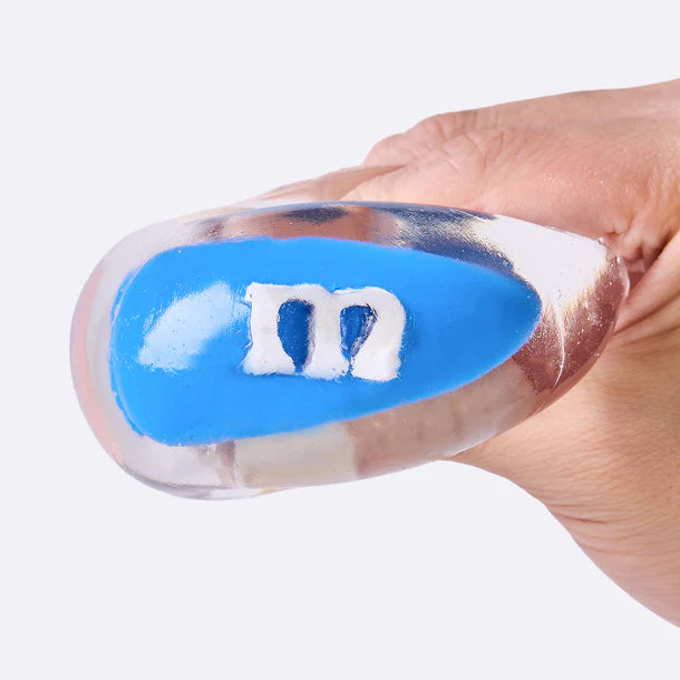 Nested Crystal Blue M&M Taba Squishy