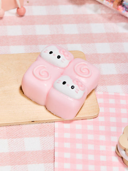 Kitten Quadruple Bread Taba Squishy