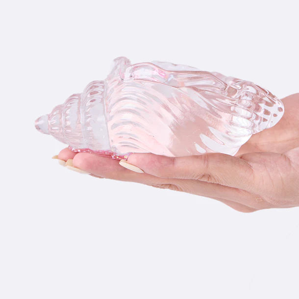 Blingbling Transparent-pink Conch with Starfish Taba Squishy