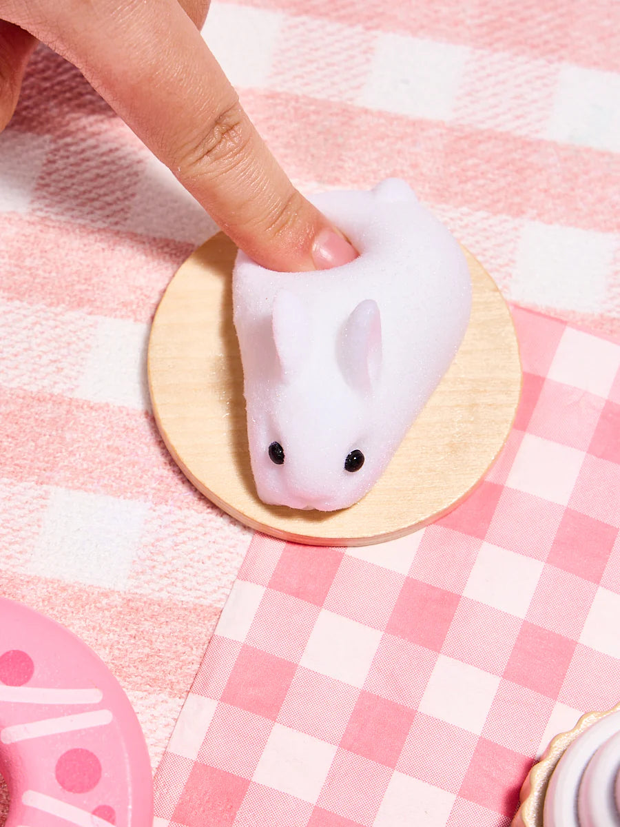 Flocked Mini Rabbit Taba Squishy