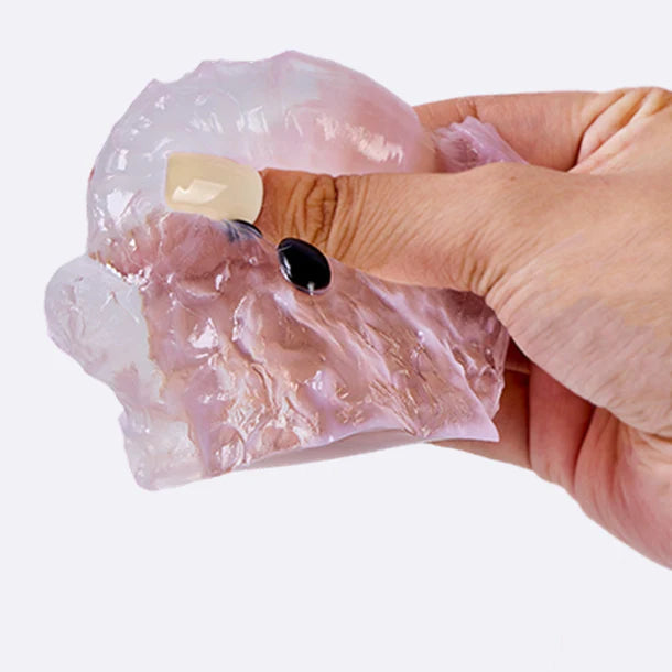 Clear-pink Ghost Taba Squishy
