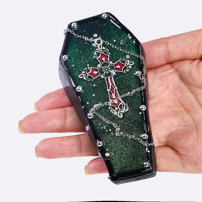 Dark Green Coffin Taba Squishy