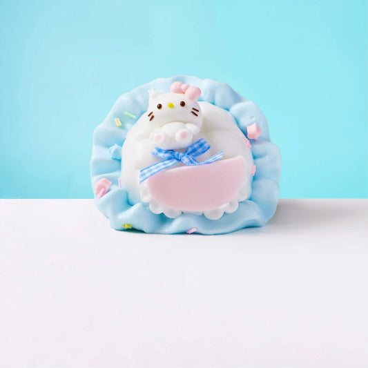 Cute Blue-white Sleeping Kitten Taba Squishy