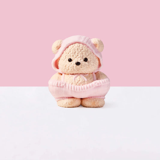 Beige Knitted Bear Taba Squishy