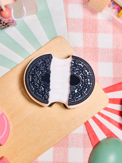Black-white Stretchy Cookie Sandwich Taba Squishy