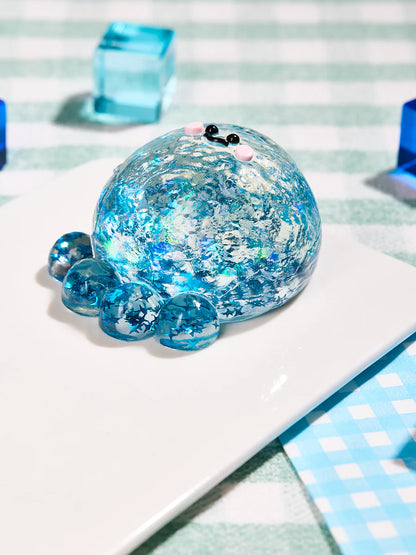 Blingbling Blue Octopus Taba Squishy
