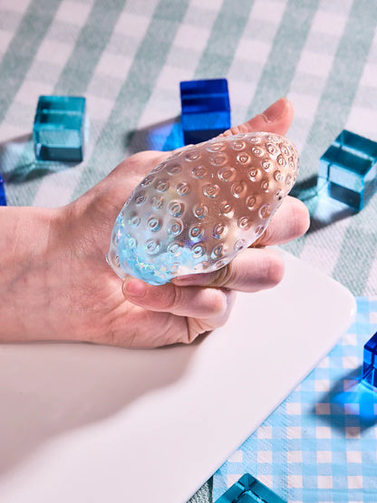 Blingbling Blue Strawberry Taba Squishy