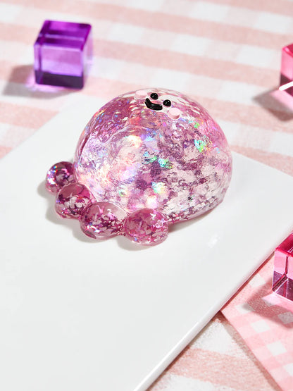 Blingbling Fuchsia Octopus Taba Squishy