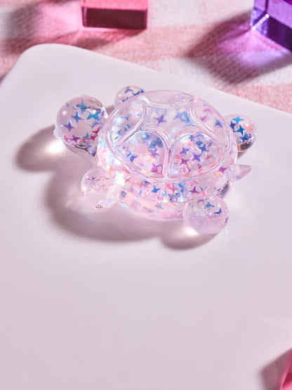 Blingbling Purple Turtle Taba Squishy