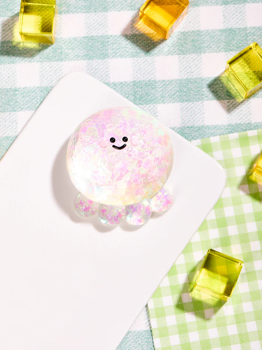Blingbling Transparent-colorful Octopus Taba Squishy
