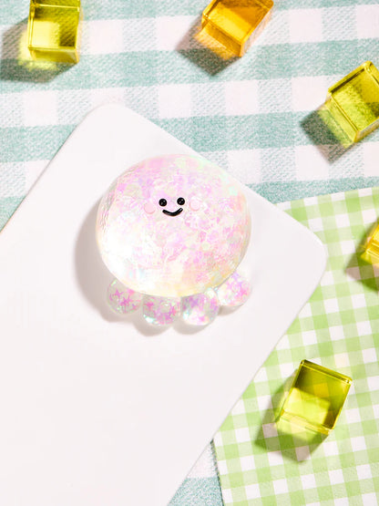 Blingbling Transparent-colorful Octopus Taba Squishy