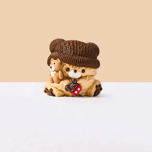Brown Hat Bear Taba Squishy