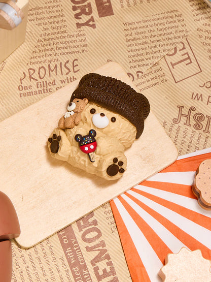 Brown Hat Bear Taba Squishy