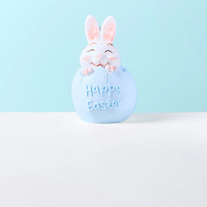 Bunny in Blue Easter Egg Taba Squishy