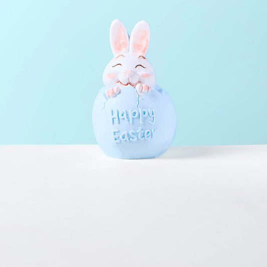 Bunny in Blue Easter Egg Taba Squishy