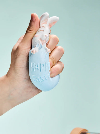 Bunny in Blue Easter Egg Taba Squishy
