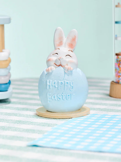 Bunny in Blue Easter Egg Taba Squishy