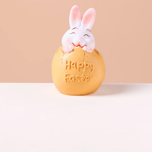 Bunny in Orange Easter Egg Taba Squishy