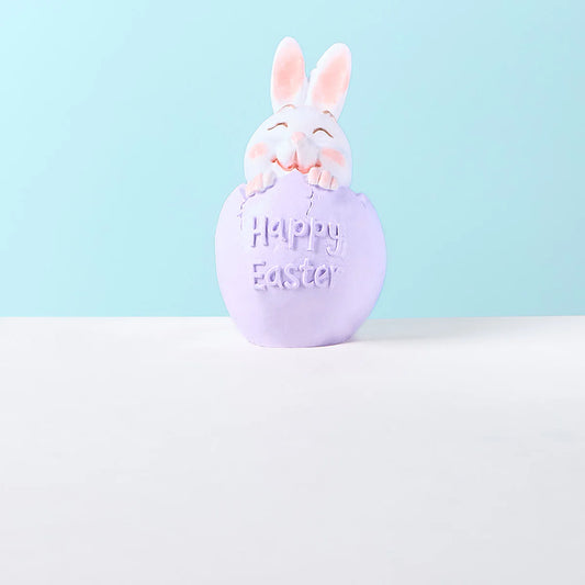 Bunny in Purple Easter Egg Taba Squishy