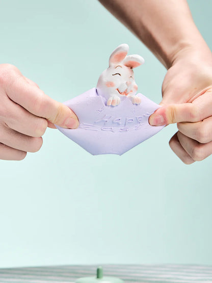 Bunny in Purple Easter Egg Taba Squishy