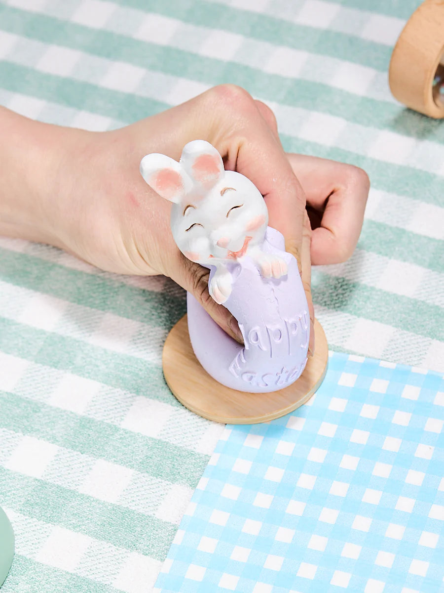 Bunny in Purple Easter Egg Taba Squishy