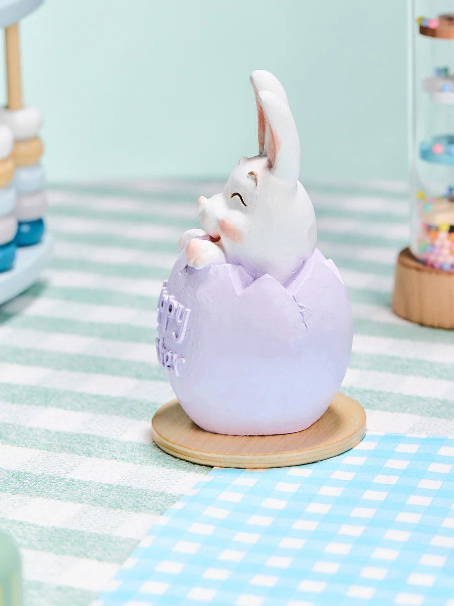 Bunny in Purple Easter Egg Taba Squishy