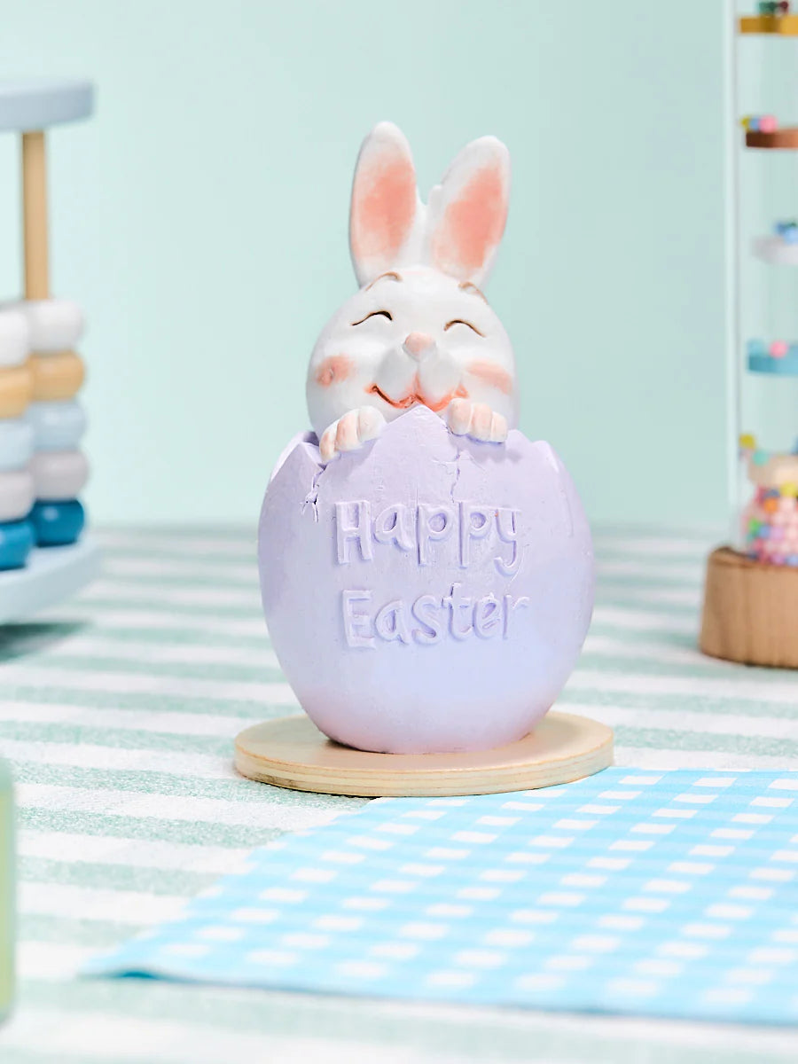 Bunny in Purple Easter Egg Taba Squishy