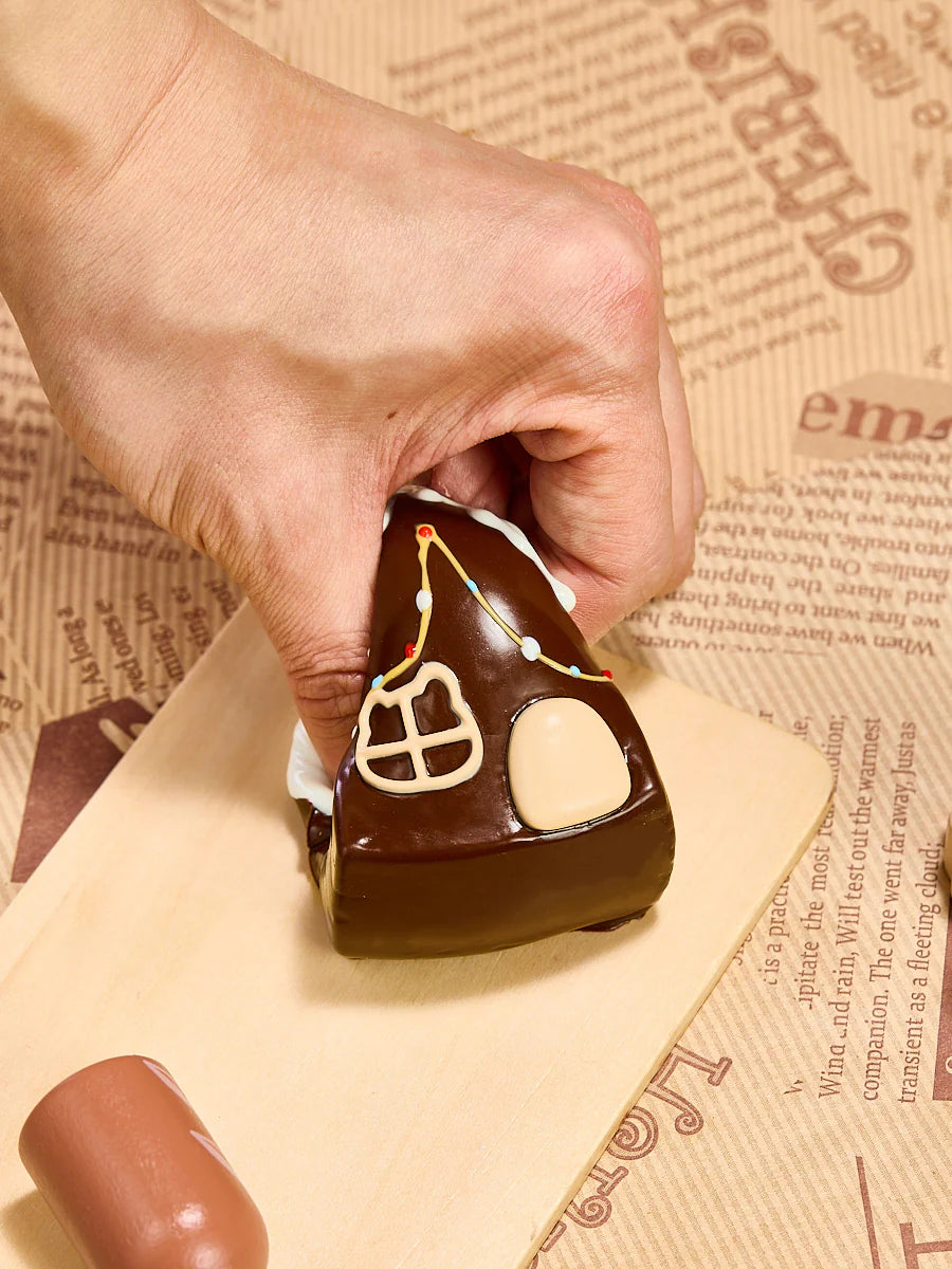 Chocolate Snow Cottage Taba Squishy