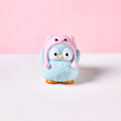 Cute Penguin with Pig Hat Taba Squishy