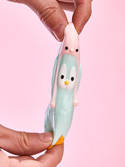 Cute Penguin with Pig Hat Taba Squishy