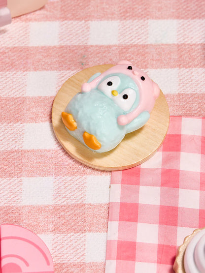 Cute Penguin with Pig Hat Taba Squishy