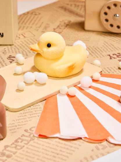 Flocked Cute Duck Taba Squishy